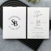 Dairesel Mühürlü Monogram Davetiye Modeli