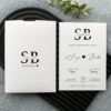 İç İçe Harfli Monogram Davetiye Modeli
