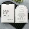 Modern Save The Date Oval Davetiye Modeli