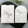 Şeffaf Tarihli Modern Oval Davetiye Modeli